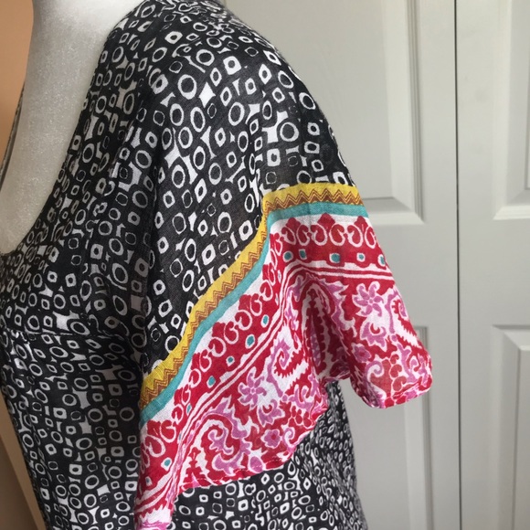 Billabong Boho Cotton Cover Up Size Small EUC Multi Color - Picture 3 of 16